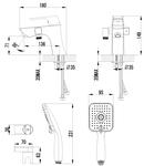 Фото №2 Смеситель для ванны и душа Lemark Unit LM4515C