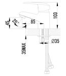 Фото №2 Смеситель для раковины Lemark Pramen LM3356C