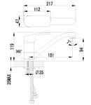 Фото №2 Смеситель для кухни Lemark Plus Shape LM1704C