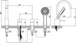 Фото №2 Смеситель для ванны и душа Lemark Atlantiss LM3241C