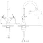 Фото №2 Смеситель для раковины Lemark Duetto LM5706C