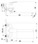 Фото №2 Смеситель для ванны и душа Lemark Plus Shape LM1751C