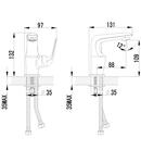 Фото №2 Смеситель для раковины Lemark Plus Advance LM1206C