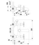 Фото №2 Смеситель для ванны и душа Lemark Plus Spirit LM1912C