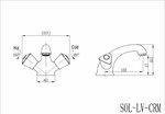 Фото №2 Смеситель для раковины BelBagno SOLO SOL-LV-CRM