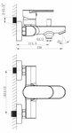 Фото №2 Смеситель для ванны и душа BelBagno LOYD LOY-VASM-CRM