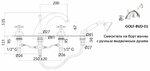 Фото №2 Смеситель для ванны и душа Cezares Golf золото GOLF-BVD-03/24