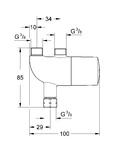 Фото №2 Универсальный термостат Grohe Grohtherm Micro для раковины или мойки 34487000