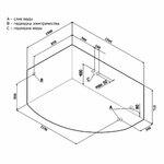 Фото №3 Акриловая ванна Aquanet Sarezo 160x100 L + сварной каркас