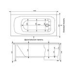Фото №2 Акриловая ванна Aquanet Roma 170x70 + сварной каркас