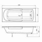 Фото №2 Акриловая ванна Aquanet Extra 170x70 + разборный каркас