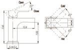 Фото №2 Смеситель для раковины BelBagno TICINO TIC-LVM-CRM