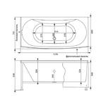 Фото №2 Акриловая ванна Aquanet Izabella 160x75 + сварной каркас