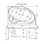 Фото №2 Акриловая ванна Aquanet Capri 170x110 R + сварной каркас