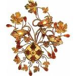 фото Настенное бра N-Light N-Light 89288 89288/3W gold G9 40W, amber crystal