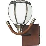 фото Настенное бра N-Light N-Light 607 607-01-51 antique brass + walnut + tiffany