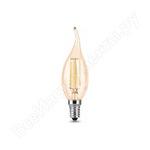 фото Лампа led candle tailed golden e14 5w 2700k gauss filament 104801005