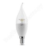 фото Диммируемая светодиодная лампа gauss led candle tailed crystal clear e14 6w 4100k 104201206-d