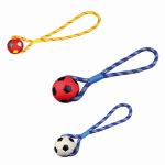 фото TRIXIE Игрушка мячик на веревке, резина (6 см/48 см)