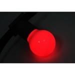 фото Лампа neon-night шар e27 3 led диаметр 45 красная 405-112