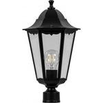 фото Садово-парковый светильник, шестигранный на столб 60w e27 230v, черный feron 6103 11056