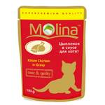 фото Молина пауч для котят цыпленок в соусе (100 г)