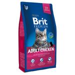 фото Брит NEW Premium Cat Adult Chicken д/взр. кошек с  мясом курицы и кур.печенью (800 г)