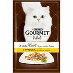 фото Gourmet Влажный корм (пауч)  для кошек Курица с пастой+Шпинат (85 г)