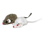 фото TRIXIE Набор д/к из 2х плюшевых мышей, серая/белая (5 см)