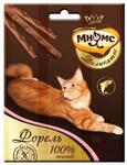 фото Мнямс Деликатес лакомые палочки для кошек с форелью (4 г)