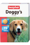 фото BEAPHAR Doggy’s + Liver — Витаминизированное лакомство для собак, со вкусом печени 75 таб (75 табл)