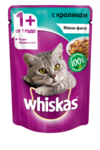 фото Паучи для кошек вискас (whiskas) мини-филе кролик в желе (85 г)