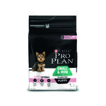 фото PRO PLAN Puppy Small Sensitive Skin д/щ мелких и карликовых пород с чувствительной кожей. Лосось/Рис (3 кг)