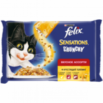 фото FELIX Sensations с хрустящим топпингом Мясо (3*85г+12г)