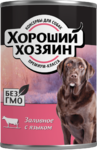фото Хороший Хозяин влажный корм для собак заливное с языком, 750 г