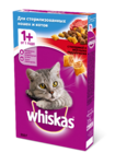 фото WHISKAS сух.д/стер. кошек подушечки говядина  (350 г)