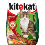 фото Сухой корм для кошек китекэт (kitekat) мясной пир. (15 кг)