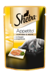 фото Sheba Appetito пауч д/к ломтики в желе с курицей и индейкой (85г)