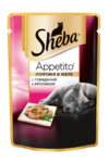 фото Sheba Appetito пауч д/к с говядиной и кроликом в желе (85г)