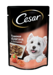 фото Влажный корм для собак Cesar тушеная телятина с овощами, 100г