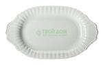фото Блюдо Porcelaine Czech Gold Hands Платиновый вензель IW 9739 OVAL28