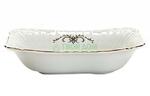 фото Салатница Porcelaine czech gh квадратный 21см золотой вензель (IW E302 SQ21)