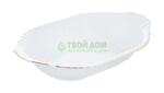 фото Блюдо Porcelaine czech gh Блюдо овальное глубокое 33см золотая отводка (IW B164 DISH33)