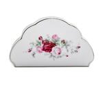 фото Салфетница Porcelaine czech gh Салфетница роза вензель кобальт (LUISA74WS NHOLD)