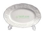 фото Блюдо Tunisie Porcelaine Vendange Filet Platine 24 см