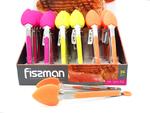 фото Щипцы силиконовые 23 см в форме сердца Fissman (PR-7670.TG)