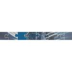фото Бордюр Azulejos Alcor Lyon Puzzle Marino-Celeste 5x45 см