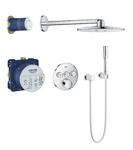 фото Душевая система GROHE SmartControl с душевым гарнитуром и верхним душем Rainshower 310, хром (34709000)