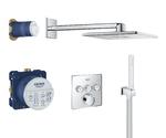 фото Душевая система GROHE SmartControl с душевым гарнитуром и верхним душем Rainshower SmartActive Cube 310, хром (34712000)