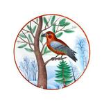 фото Тарелка декоративная ИФЗ Зимующие птицы Сосновый клёст (8080352001)